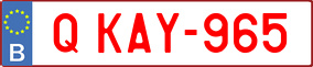 Trailer License Plate
